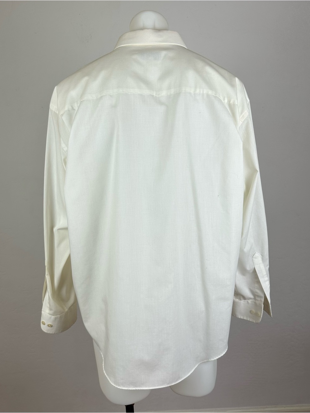 Yves Saint Laurent Ivory Button-Up Dress Shirt - Picture 7 of 7